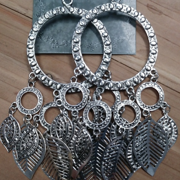 Silver Dangle Dream Catcher Fashion Earrings Zakk - Picture 2 of 3